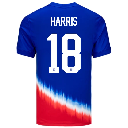 USA Ashlyn Harris 2024 Away Men's Stadium Soccer Jersey