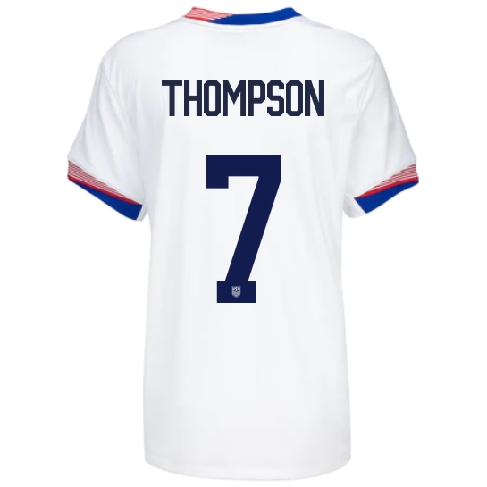 USA Alyssa Thompson 2024 Home Women's Stadium Soccer Jersey