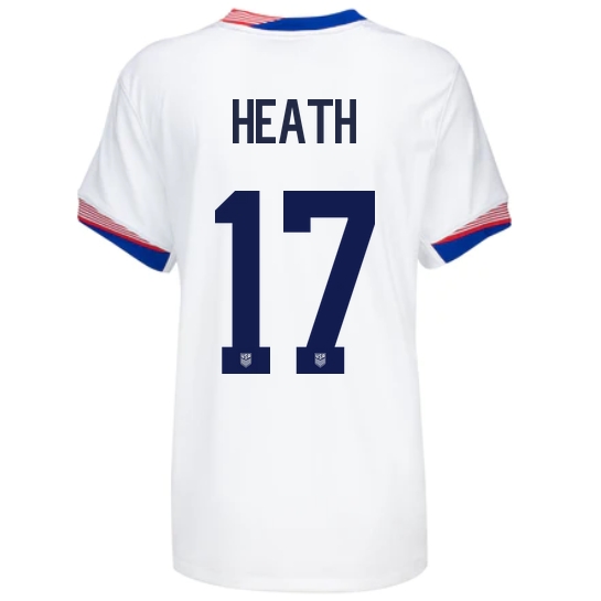 USA Tobin Heath 2024 Home Women's Stadium Soccer Jersey