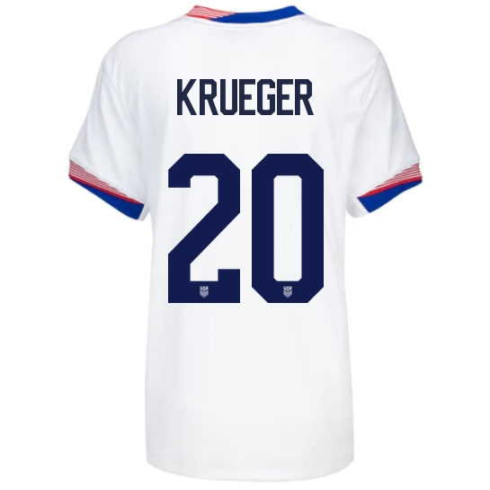 USA Casey Krueger 2024 Home Women's Stadium Soccer Jersey