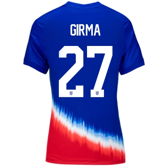USA Naomi Girma 2024 Away Women's Stadium Soccer Jersey