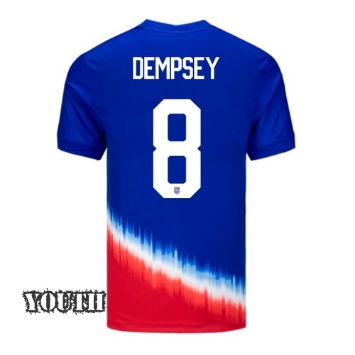 USA Clint Dempsey 2024 Away Youth Stadium Soccer Jersey