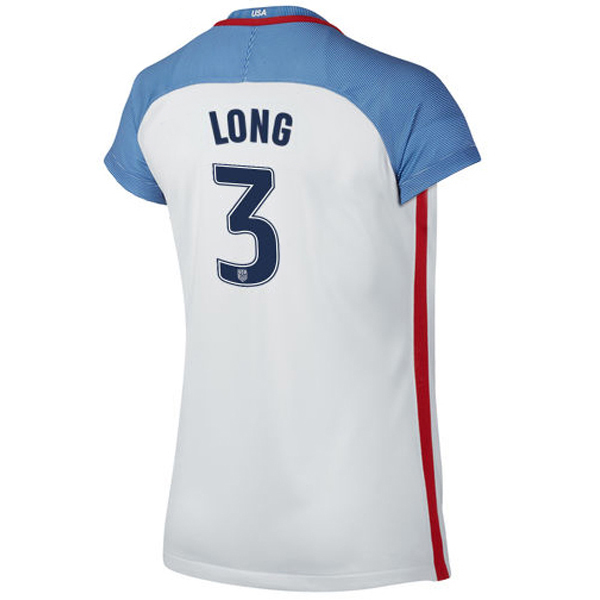 2016/2017 Allie Long Stadium Home Jersey USA Soccer #3 - Click Image to Close