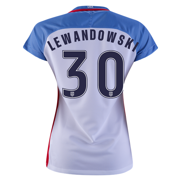 2016/2017 Gina Lewandowski Stadium Home Jersey USA Soccer #30