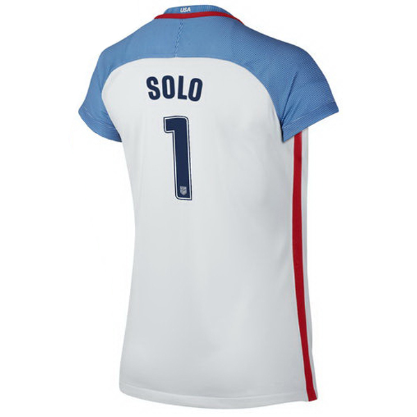 2016/2017 Hope Solo Stadium Home Jersey USA Soccer #1