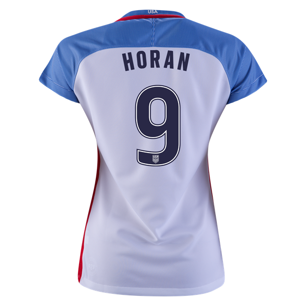 2016/2017 Lindsey Horan Stadium Home Jersey USA Soccer #9 - Click Image to Close