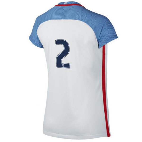 2016/2017 Number Two Stadium Home Jersey USA Soccer #2 - Click Image to Close