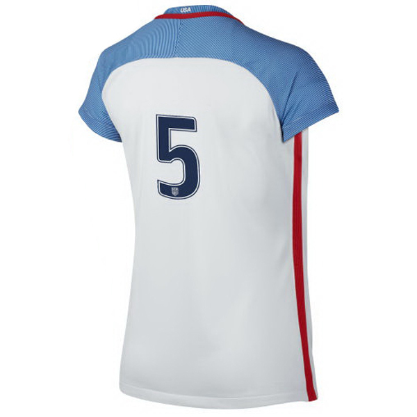 2016/2017 Number Five Stadium Home Jersey USA Soccer #5