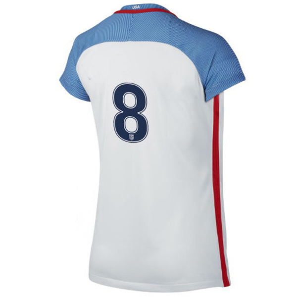 2016/2017 Number Eight Stadium Home Jersey USA Soccer #8 - Click Image to Close
