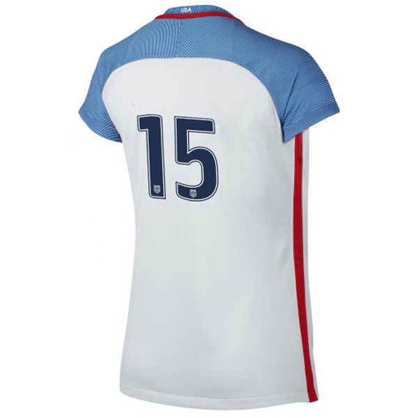 2016/2017 Number Fifteen Stadium Home Jersey USA Soccer #15 - Click Image to Close