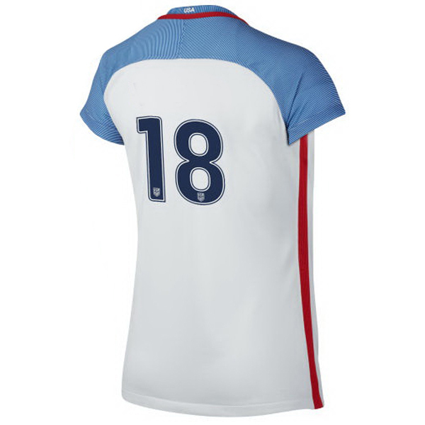 2016/2017 Number Eighteen Stadium Home Jersey USA Soccer #18 - Click Image to Close