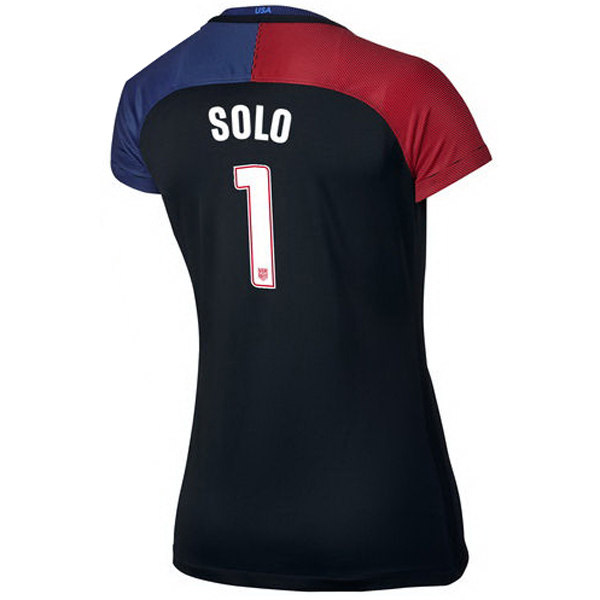 2016/2017 Hope Solo Stadium Away Jersey USA Soccer #1 - Click Image to Close