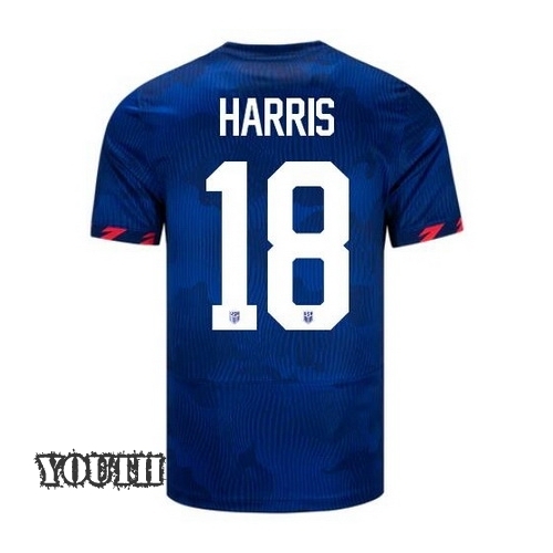 USA Ashlyn Harris 2023 Away Youth Stadium Soccer Jersey