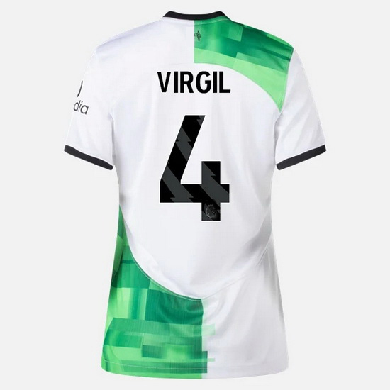 2023/2024 Virgil van Dijk Away #4 Women's Soccer Jersey
