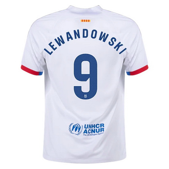 2023/2024 Robert Lewandowski Away #9 Men's Soccer Jersey