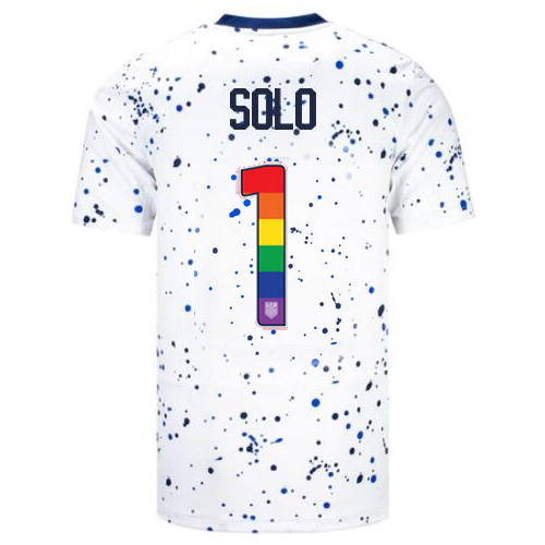USA Hope Solo 2023/24 Home Men's Jersey Rainbow Number