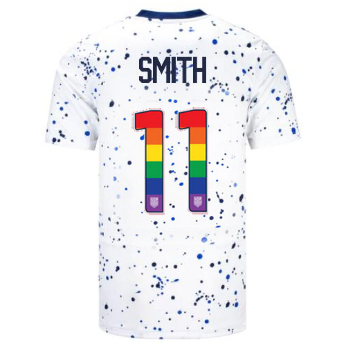 USA Sophia Smith 2023/24 Home Men's Jersey Rainbow Number