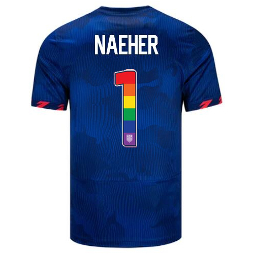 USA Alyssa Naeher 2023/24 Away Men's Jersey Rainbow Number