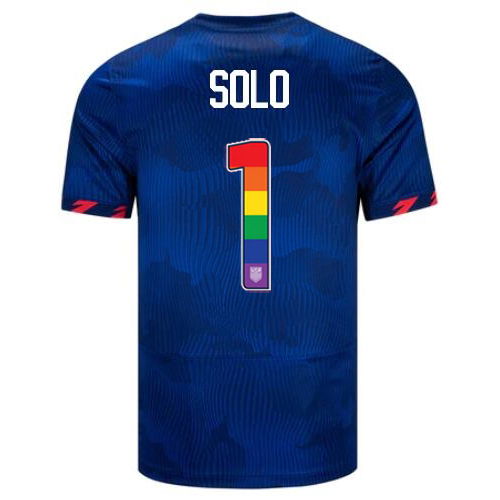 USA Hope Solo 2023/24 Away Men's Jersey Rainbow Number
