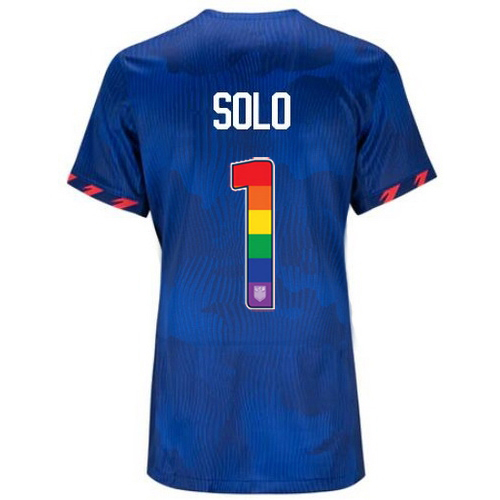 USA Hope Solo 2023/24 Away Women's Jersey Rainbow Number