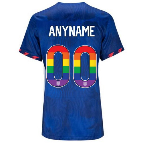 USA Customized 2023/24 Away Women's Jersey Rainbow Number