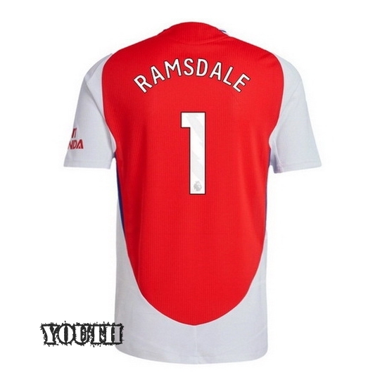 2024/2025 Aaron Ramsdale #1 Home Youth Soccer Jersey - Click Image to Close