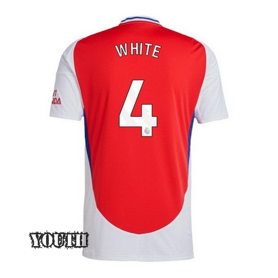 2024/2025 Ben White #4 Home Youth Soccer Jersey - Click Image to Close