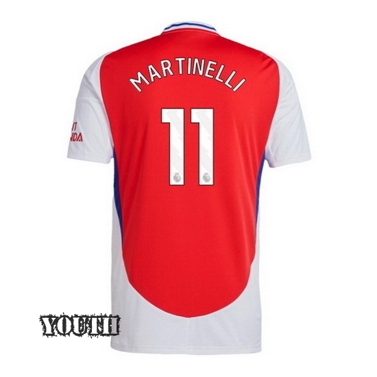 2024/2025 Gabriel Martinelli #11 Home Youth Soccer Jersey