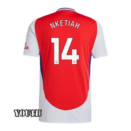 2024/2025 Eddie Nketiah #14 Home Youth Soccer Jersey - Click Image to Close