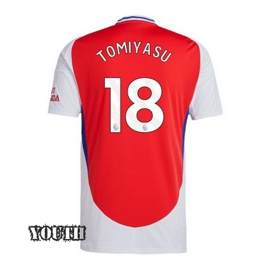 2024/2025 Takehiro Tomiyasu #18 Home Youth Soccer Jersey - Click Image to Close