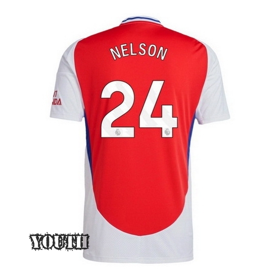 2024/2025 Reiss Nelson #24 Home Youth Soccer Jersey - Click Image to Close