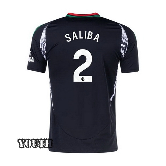 2024/2025 William Saliba #2 Away Youth Soccer Jersey