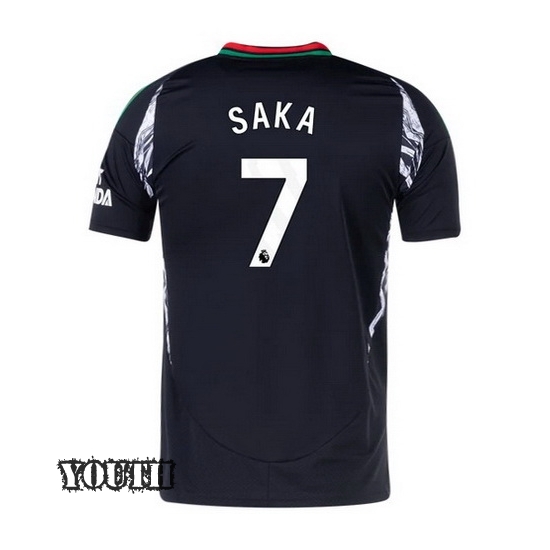 2024/2025 Bukayo Saka #7 Away Youth Soccer Jersey