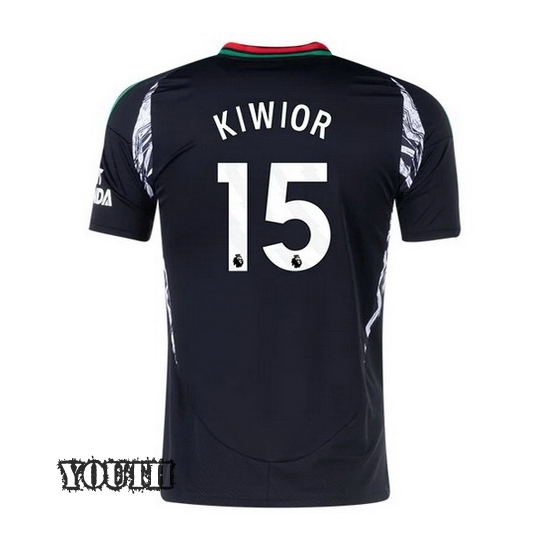 2024/2025 Jakub Kiwior #15 Away Youth Soccer Jersey - Click Image to Close