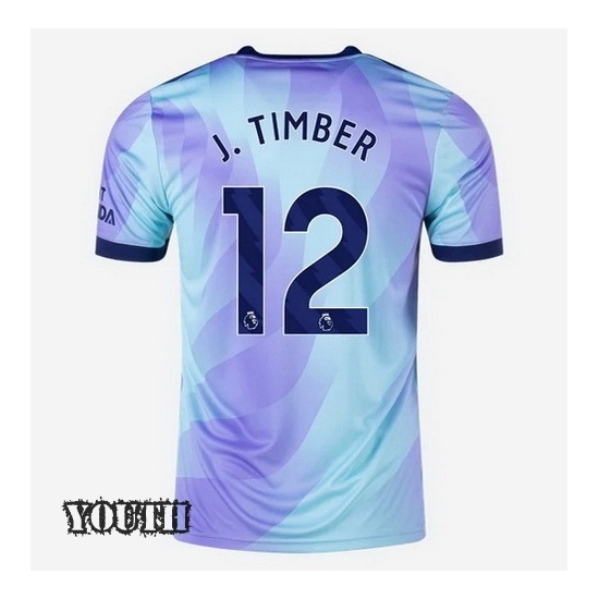 2024/2025 Jurrien Timber #12 Third Youth Soccer Jersey - Click Image to Close