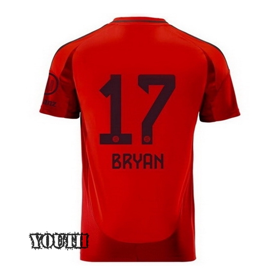 2024/2025 Bryan Zaragoza #17 Home Youth Soccer Jersey - Click Image to Close