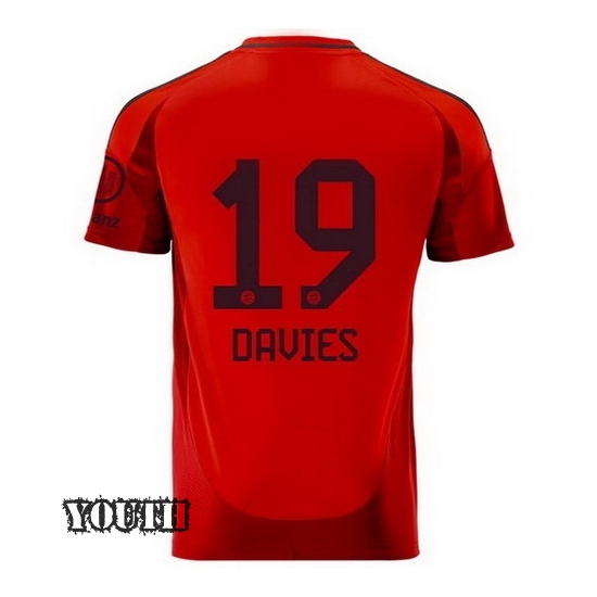 2024/2025 Alphonso Davies #19 Home Youth Soccer Jersey