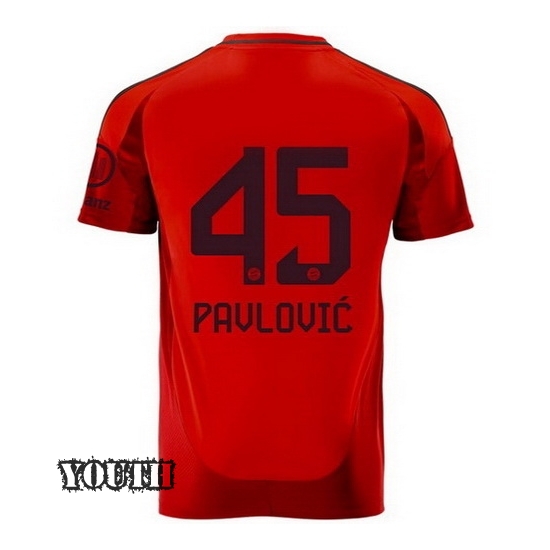 2024/2025 Aleksandar Pavlovic #45 Home Youth Soccer Jersey