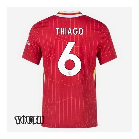 2024/2025 Thiago Alcantara #6 Home Striped Youth Soccer Jersey