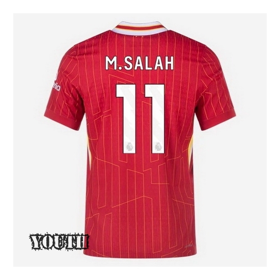 2024/2025 Mohamed Salah #11 Home Striped Youth Soccer Jersey