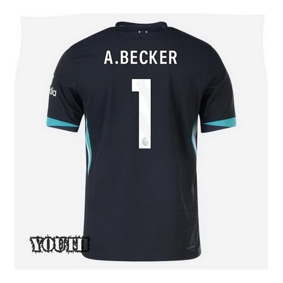 2024/2025 Alisson Becker #1 Away Youth Soccer Jersey