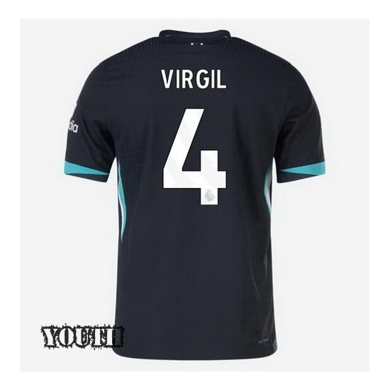 2024/2025 Virgil Van Dijk #4 Away Youth Soccer Jersey - Click Image to Close