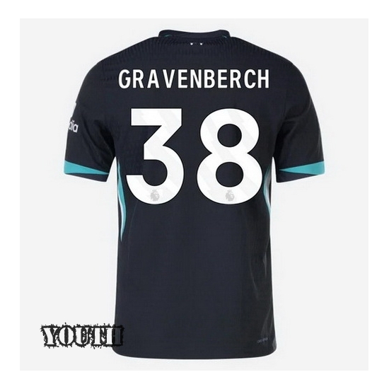 2024/2025 Ryan Gravenberch #38 Away Youth Soccer Jersey - Click Image to Close