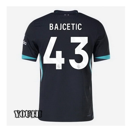 2024/2025 Stefan Bajcetic #43 Away Youth Soccer Jersey