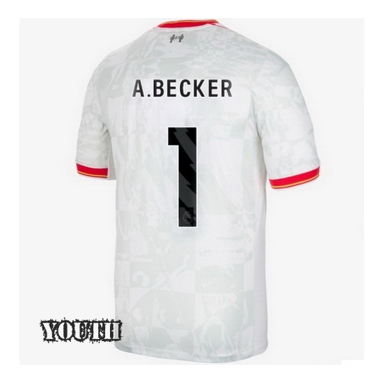 2024/2025 Alisson Becker #1 Third Youth Soccer Jersey