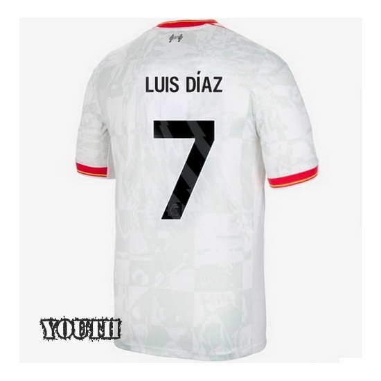 2024/2025 Luis Diaz #7 Third Youth Soccer Jersey - Click Image to Close