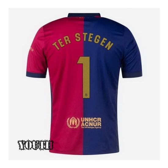 2024/2025 Marc-Andre ter Stegen #1 Home Youth Soccer Jersey