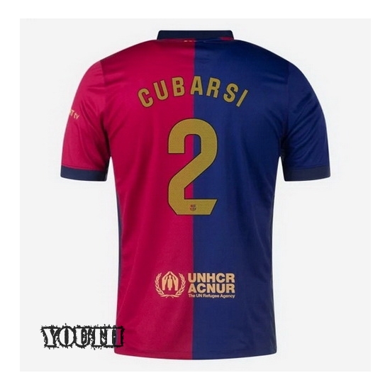 2024/2025 Pau Cubarsi #2 Home Youth Soccer Jersey