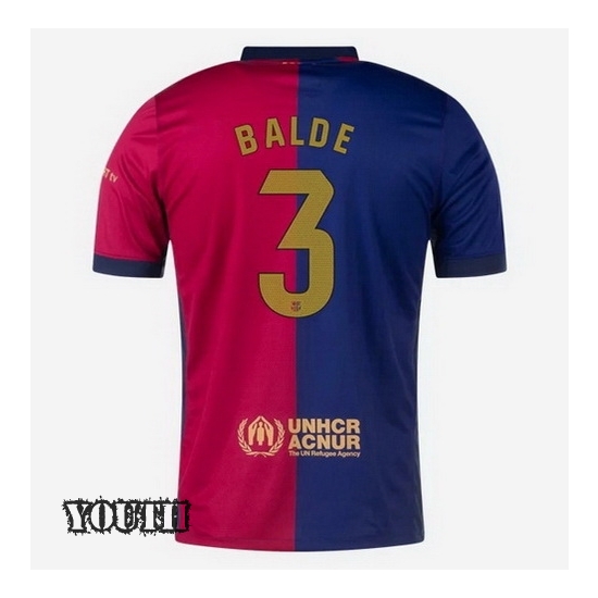 2024/2025 Alejandro Balde #3 Home Youth Soccer Jersey - Click Image to Close