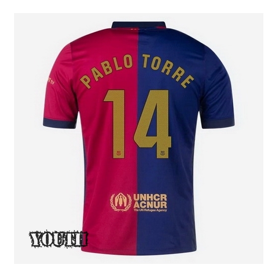 2024/2025 Pablo Torre #14 Home Youth Soccer Jersey